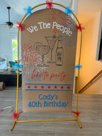 Over-the-Table Banner Display