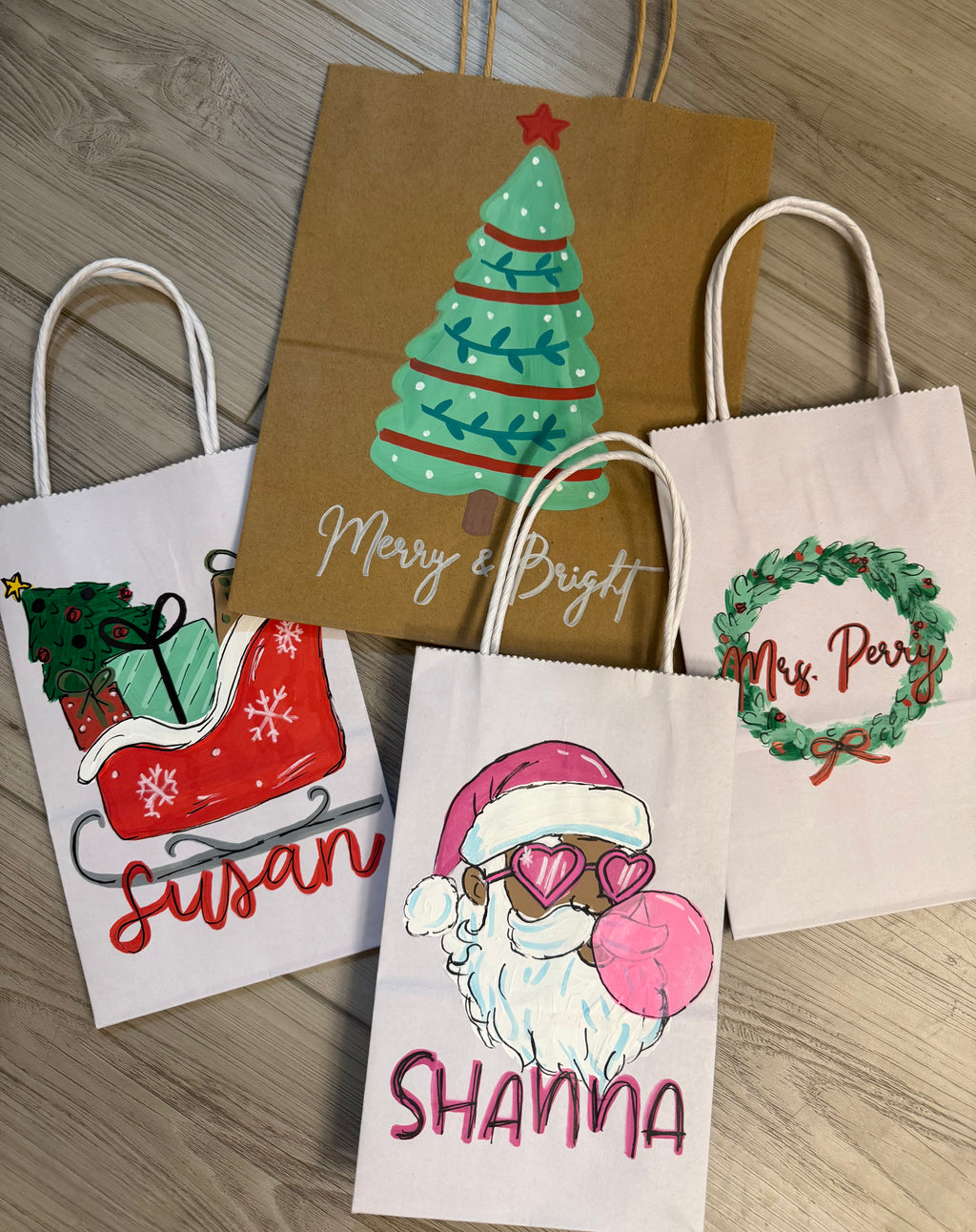 Hand Painted Gift Bags